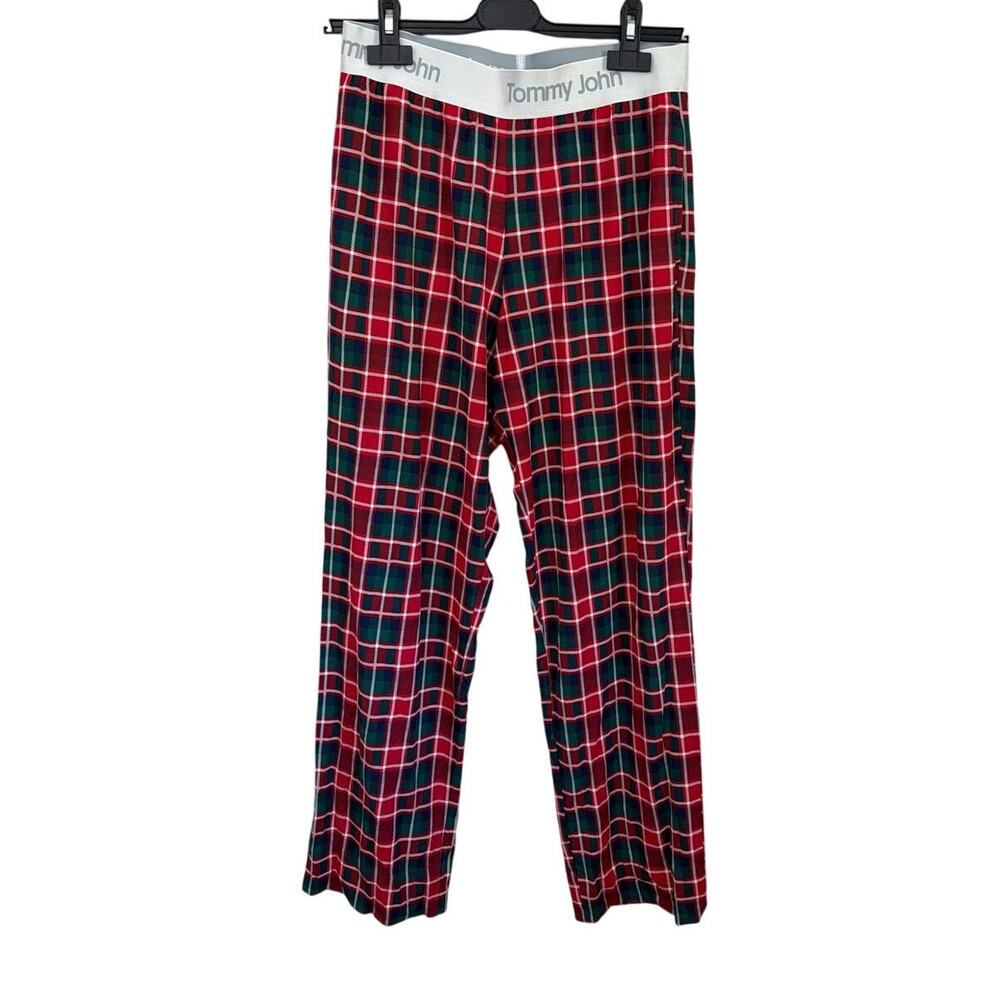 Tommy John Second Skin Pajama Lounge Pants Red Plaid Size Medium New NWT